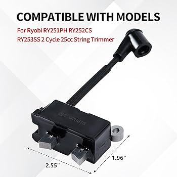 Amazon.com: 291337001 Ignition Coil for Ryobi RY251PH